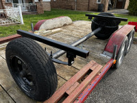 3500 pound trailer axle complete with springs, brakes and tires