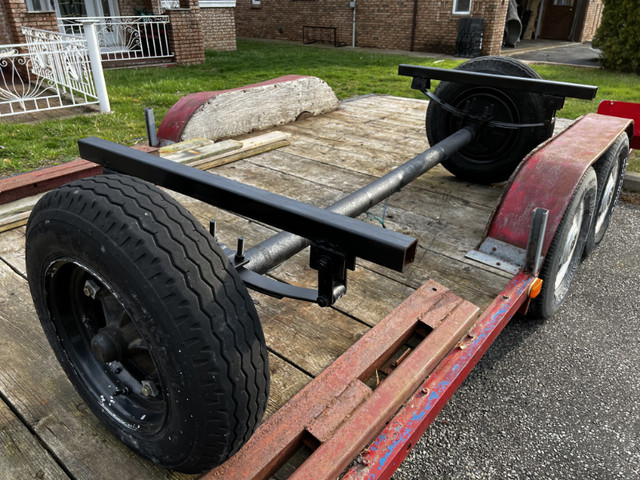3500 pound trailer axle complete with springs, brakes and tires in Other in Leamington