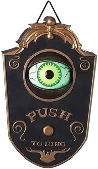 Halloween Decoration Doorbell, Haunted Doorbell Animated Eyeball