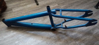 Blue BMX frame