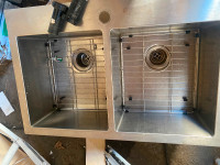 Stainless Steel Square Double Sink