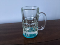 Vintage heavy glass mugs
