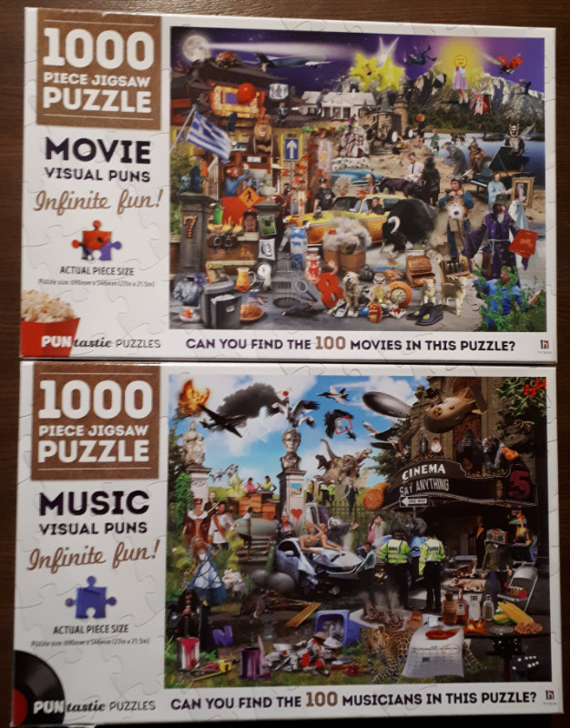 JIGSAW PUZZLES - VISUAL PUNS THEME in Toys & Games in London