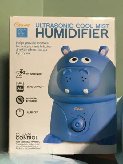 Adorable Humidifer - Hippo With an award winning design & top rated performance, Crane's 1.0 Gal. Dr...