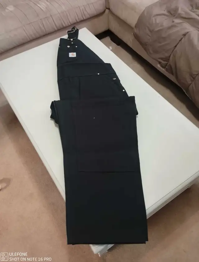BNWT CARHARTT DOUBLE KNEE FIRM DUCK OVERALLS SIZE 42 X34 in Men's in Kitchener / Waterloo - Image 6