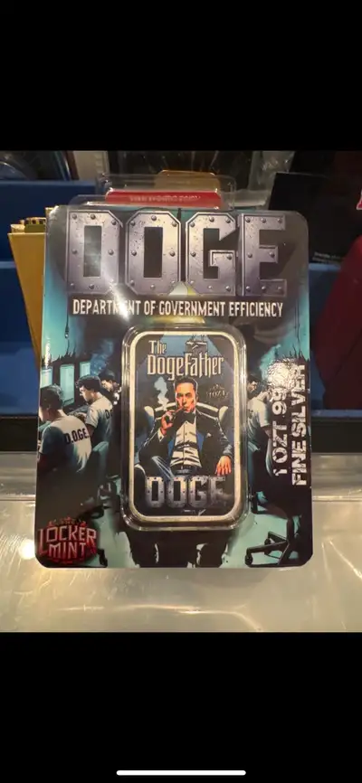 3/3 Locker Mint Doge The Dogefather 1 oz Fine Silver Bar, View more