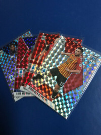 2020-21 PANINI SERIE A RED&SILVER MOSAIC PRIZM RC - 4 CARD LOT