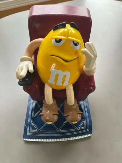 Yellow M&M Recliner Figurine | Mars Collectible, View more