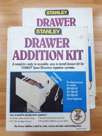 Two Stanley Drawer Kits - white, brand new