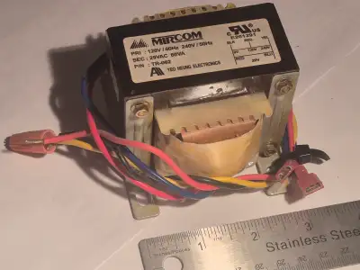 MIRCOM TR-062 TRANSFORMER PRI 120/240VAC SEC 29VAC 80VA, View more