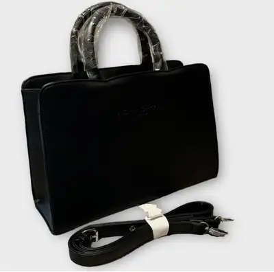 Michael Germain Paris Black Bag Handbag Purse Vegan Leather [NEW, View more