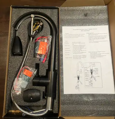 I have 2 new black kitchen tap sets as pictured. They are new, they are touch sensors but this funct...