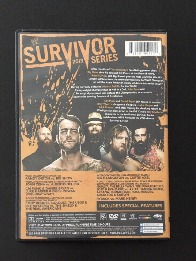 WWE Survivor Series 2013 DVD in CDs, DVDs & Blu-ray in Markham / York Region - Image 2