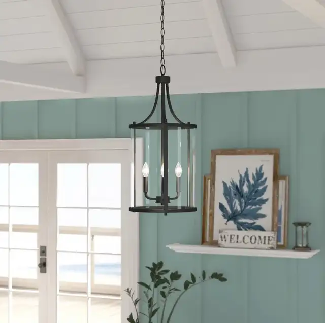 Cleveland 3 - Light Dimmable Lantern Cylinder Chandelier in Indoor Lighting & Fans in Ottawa - Image 4