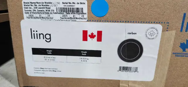 Clek Liing Infant Car Seat in Strollers, Carriers & Car Seats in Edmonton - Image 3