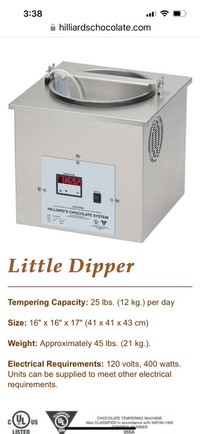 HILLIARD'SChocolate System Little Dipper