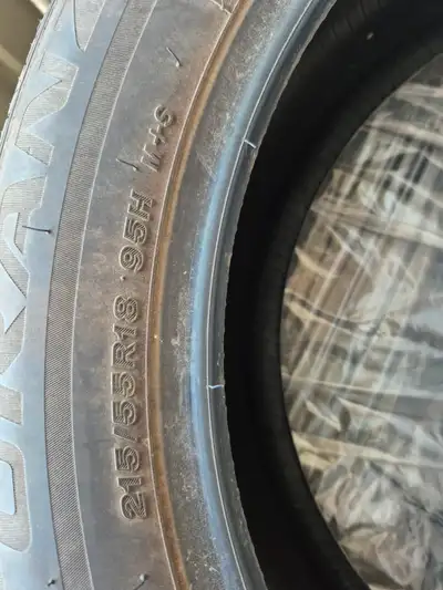 Selling a full set of Bridgestone Turanza EL440 all-season tires, size 215/55 R18 95H. These came of...