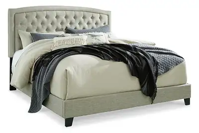 New Jerary King Size Upholstered Bedframe *Reg. $699*, View more