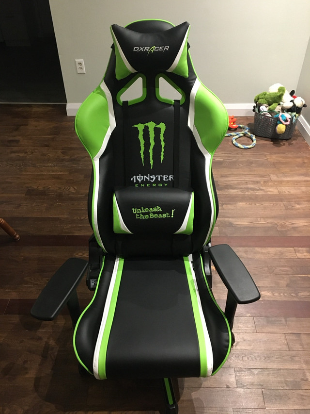 DXRACER Gaming chair (Limited Monster Energy edition) in Chairs & Recliners in Grand Bend