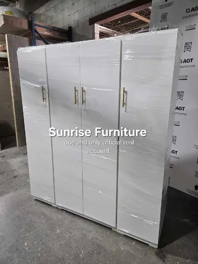 4 door wooden wardrobe brand new wardrobe cupboard closet cabin, View more
