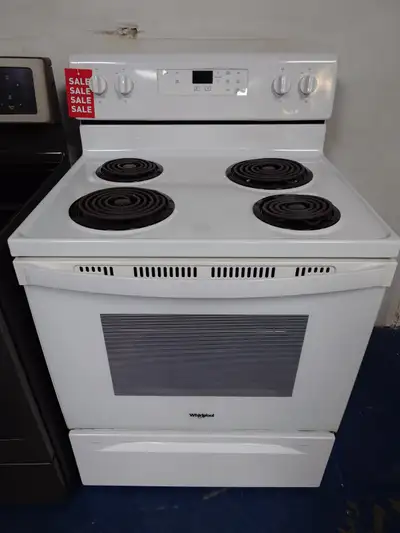 Whirlpool "30" White Freestanding Coil Top Range on Sale‼️, View more