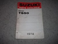 1974 Suzuki TS50 Original Parts Catalogue.  Bikes from 1971 - 74