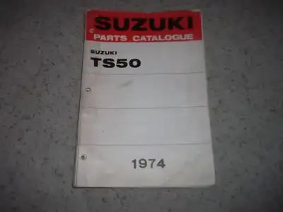 For sale: Original USED Suzuki TS50 Parts Catalogue... This catalogue is dated 1974, but shows all m...