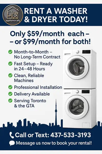 washer and dryer rentals , View more