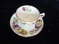 Vintage Staffordshire Cup and Saucer