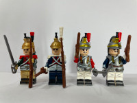 4 Pieces Custom Lego Compatible French/Dutch/Spanish Cuirassiers