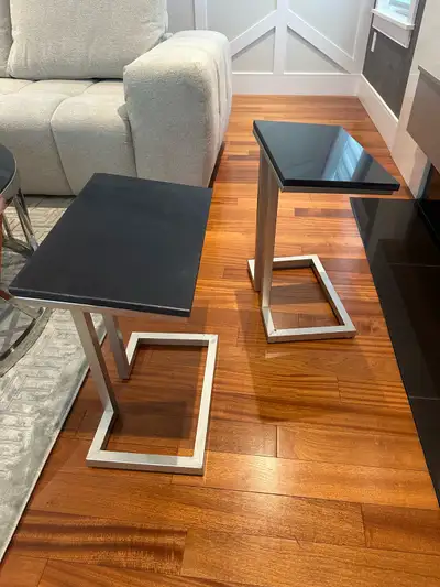 Black marble side tables , View more