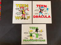 Halloween Teen Monster prints signed numbered ltd. edition