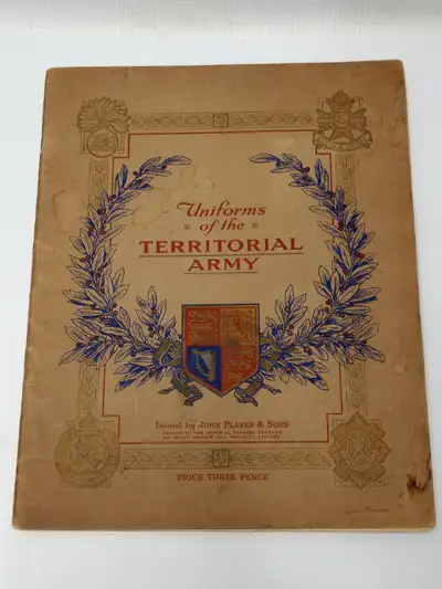 1939 Players UNIFORMS OF THE TERRITORIAL ARMY Complete Card Set