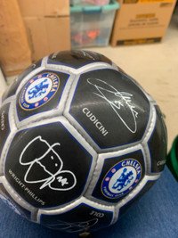 Chelsea black and grey signed (Soccer Ball) Football.