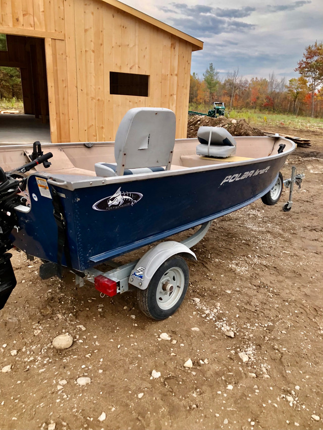 Polarcraft 14ft aluminum fishing boat package  in Powerboats & Motorboats in Barrie - Image 3