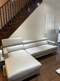 Stylish and durable leather sofa