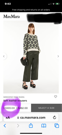 Max Mara designer pants NEW  