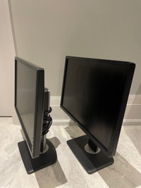 Dell Flat Screen 17” Monitors (set of 2)