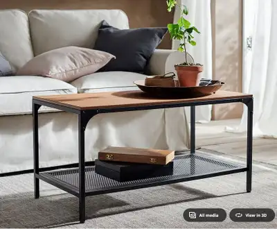 IKEA FJÄLLBO Coffee table wood and metal, View more