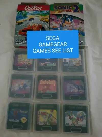SEGA GAME GEAR GAMES SEE LIST, View more