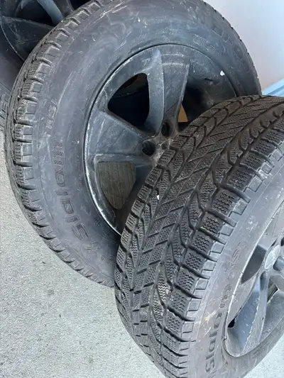 Selling winter tire with rims Good condition No patch No Repir 17 rims and 17 inch tire Came out fro...