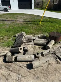 Free concrete cylinders 