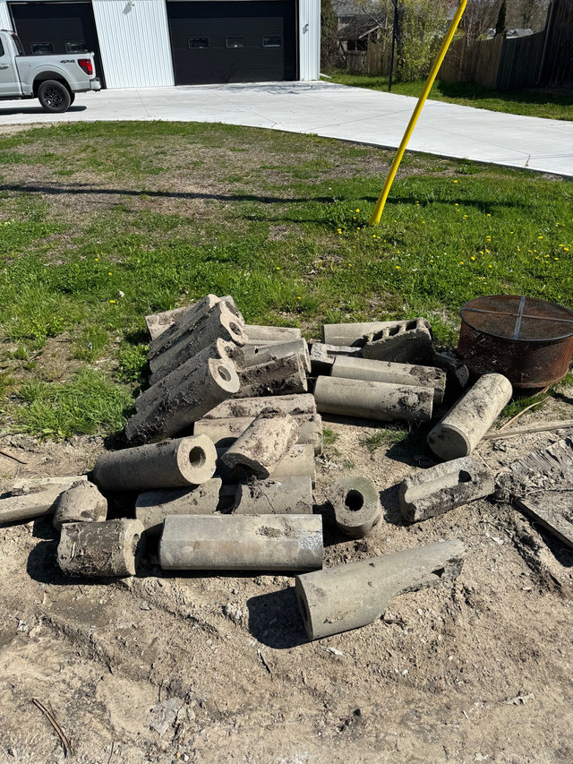 Free concrete cylinders  in Free Stuff in Leamington