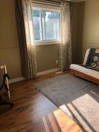 One room in a quite family hm to rent. Near all amenities. Steels ave and main st , Brampton. Near s...