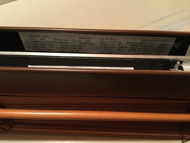 Hunter Douglas Brand New 2" Wooden Slat Cedar Blinds - $95 each in Window Treatments in City of Toronto - Image 3