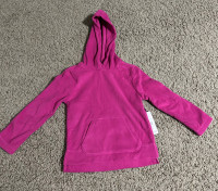 Pink - girls XS (4-5) BNWT.  Microfibre fleece sweater
