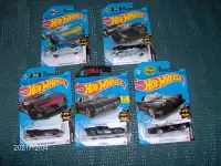 Hot Wheels, Lot of Five Different Batmobiles