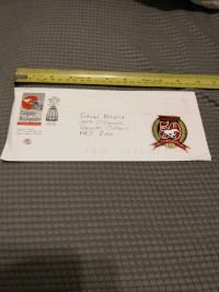 CFL Calgary Stampeders 1995 50th anniversary mailed envelope