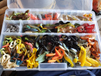 Plastics for fishing, jig bodies