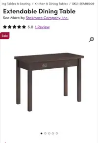 Stakmore Extendable Dining Table - news in box